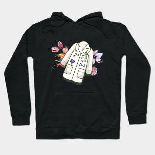 Lab Coat And Flowers Hoodie